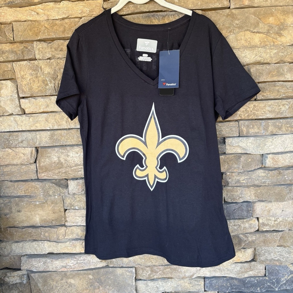 New‎ Orleans Saints Officially Licensed T Shirt, Majestic NFL Rattler 18 Medium